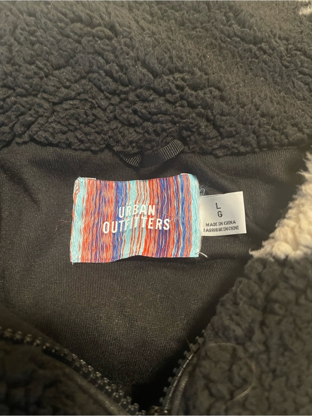 Urban Outfitters Jacket Sherpa Plush Fleece Olivia Large Oversized Fit - Picture 12 of 17